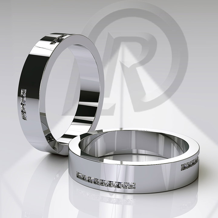 Platinum and Diamond Band (RL-W-01)