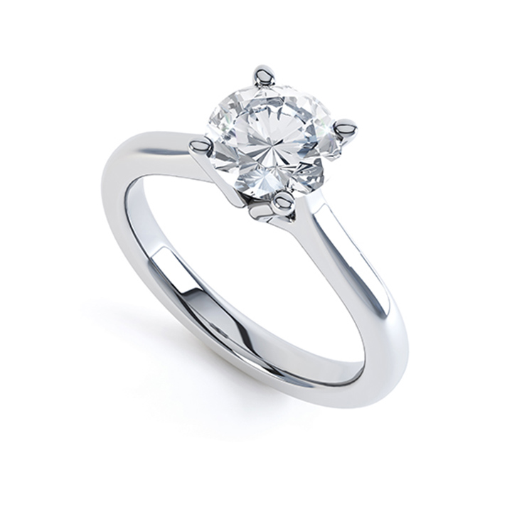 Four Claw Single Stone Diamond Ring (RL-G-10)