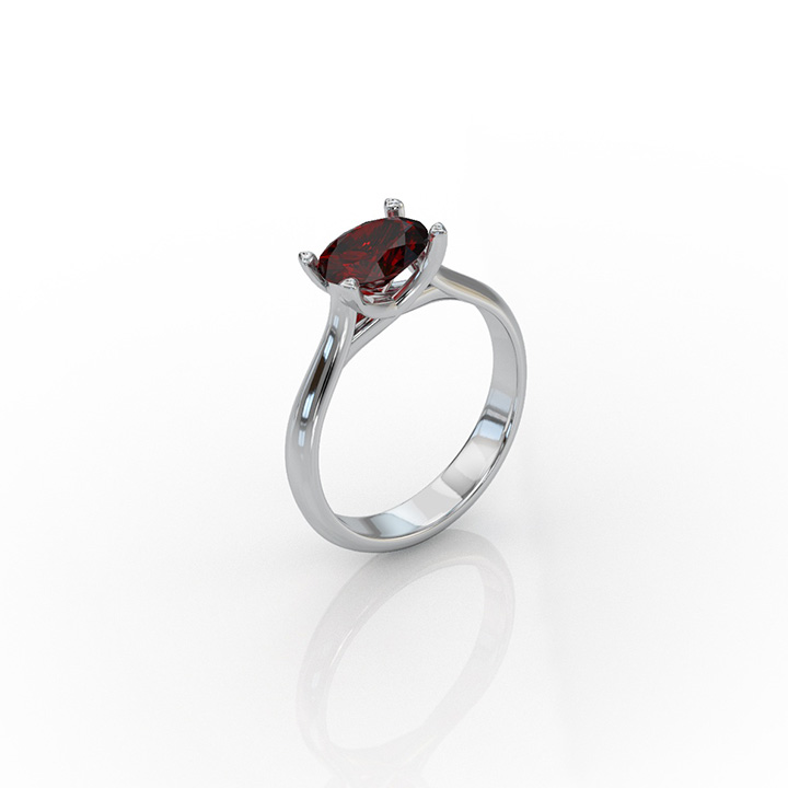 Claw Set Ruby Ring (RL-G-57)