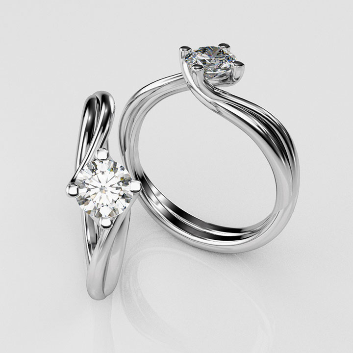 Single Stone Wyler Ring, NLR19-1-29 | Eiseman Jewels