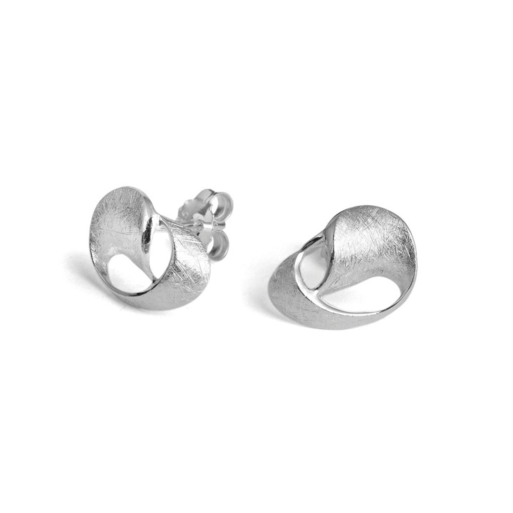 Sculptural Sterling Silver Earrings (BA-TE5355)