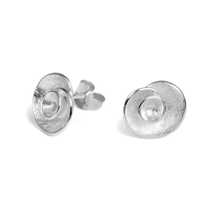 Eileen - Contemporary Silver Earrings – Véronique Roy Jwls