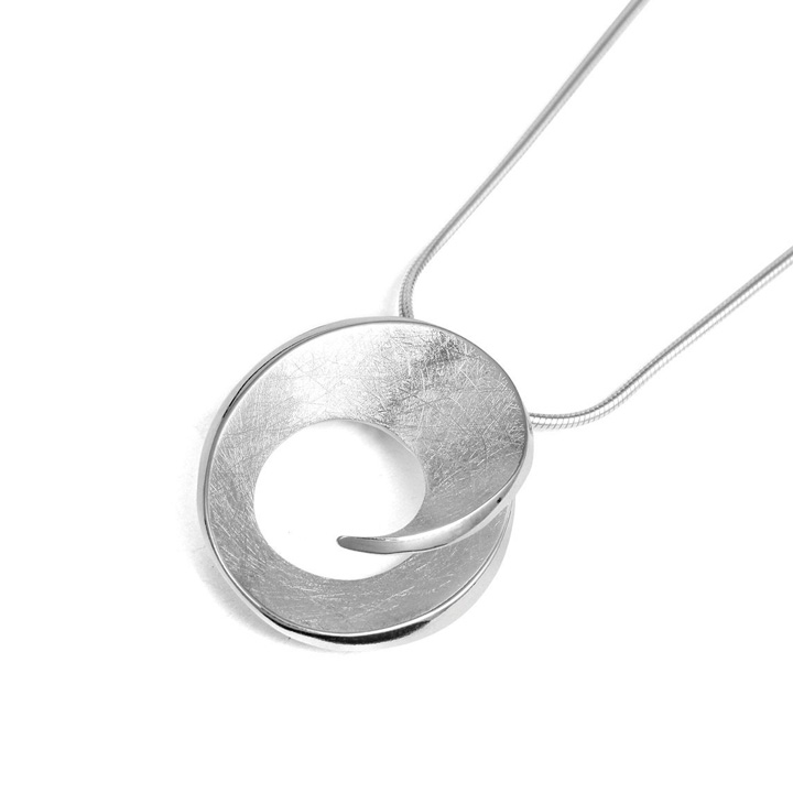 (BA-TP6583) Sculptural Sterling Silver Pendant