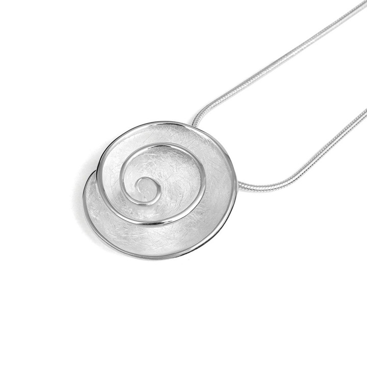 (BA-TP6746) Sterling Silver Sculptural Pendant