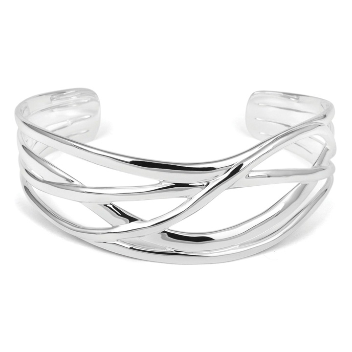 Sterling Silver Torc Bangle (BA-TBL126)