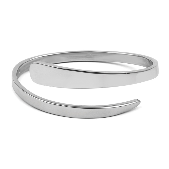 Contemporary Silver Torc Bangle (BA-B252)